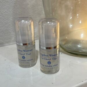 Ageless Woman by Cheryl Tiegs Deep Wrinkle Relaxer Serum Duo 0.5 oz NEW